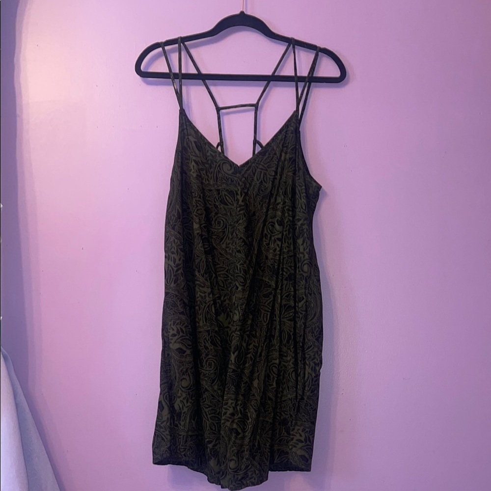 Abercrombie & Fitch Green Patterned Dress